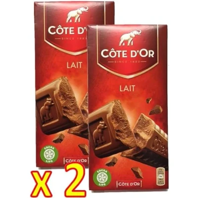 Abbildung von Cote d&#039;Or Belgian Milk Chocolate Bar XL 7.05 ounce (200 gram) Pack 2 x 200g