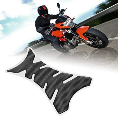 Abbildung von Universal Motorcycle Tank Pad Protector Motorrad Gas Heizöl Aufkleber Traction Pads, Fahrzeuginnenraum