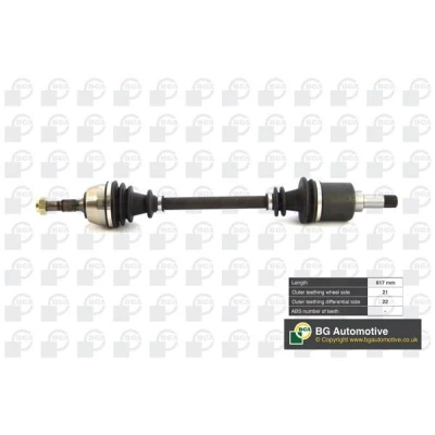 Abbildung von BGA DS1432L Antriebswelle Vorderachse links 617, 617 PEUGEOT: 106 II Schrägheck, I CITROËN: Saxo AX
