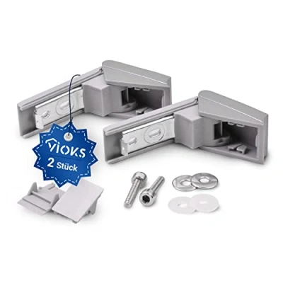 Abbildung von VIOKS Montagezubehör Geschirrspüler Reparatursatz Scharnier Ersatz für Liebherr 9590178 (2 St), Set 2 Stück Kühlschrank