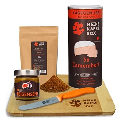 Abbildung von MeineKaeseBox GENIESSERPAKET CAMEMBERT BRIE DOSENKÄSE