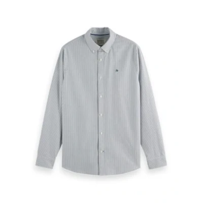 Abbildung von Scotch &amp; Soda Oxford Shirt Herren Hemd, Insignia Blue Stripe, XL