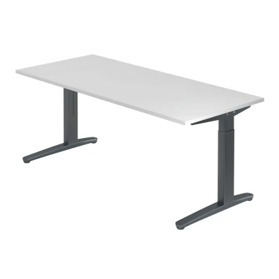 Abbildung von Hammerbacher Schreibtisch XB19 Weiß/Graphit