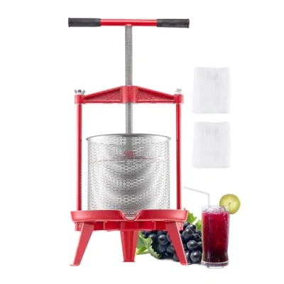 Abbildung von VEVOR Obstweinpresse Manuelle Presse Edelstahl 14L Apfelmühle mit T Griff