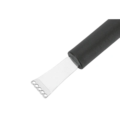 Abbildung von Westmark Zitronenschaber/Zestenreißer mit Kanneliermesser, Länge: 16,5 cm, Rostfreier Edelstahl/Kunststoff, Gentle, Schwarz, 28302270