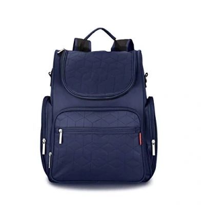 Abbildung von SONARIN Multifunktions Baby Wickelrucksack mit Nappy Wickelauflage und Kinderwagen Strap,Reise Rucksack Organizer,Wasserdicht, Große Kapazität, Stilvoll Langlebig,Ideal Geschenk(Dunkelblau)