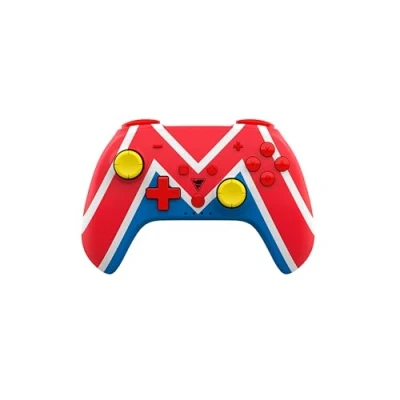 Abbildung von DragonShock PopTop kompakter, kabelloser Bluetooth Controller Wireless kompatibel mit Nintendo Switch und PC Mario Universe1 Style