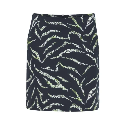 Abbildung von ICHI Ihkate SK11 Alinienrock, Damen, Größe: Large, Total eclipse zebra flower aop