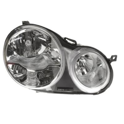 Abbildung von VAN WEZEL 5827964 Scheinwerfer rechts H7, H1 glasklar für Rechtsverkehr mit Stellmotor LWR PX26d VOLKSWAGEN: Polo IV Schrägheck, Limousine