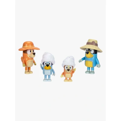 Abbildung von Bluey Figurenset Familienurlaub 4er Pack