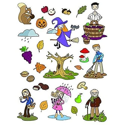 Abbildung von APLI Kids 11616 Gomets thematische Herbst 3 Blätter