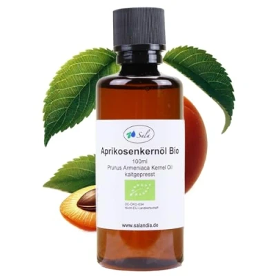 Abbildung von Sala Aprikosenkernöl Prunus Armeniaca kaltgepresst BIO (100 ml PET Flasche)
