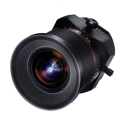 Abbildung von Samyang MF 24mm F3,5 T/S für Sony E Tilt Shift Vollformat &amp; APS C Weitwinkel Objektiv, manueller Fokus, Festbrennweite Kamera mit Mount, Alu Gehäuse, A9 A7 A1 A7C II R