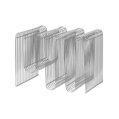 Abbildung von AYTM Zeitschriftenhalter Curva, silber, Breite 40 cm, Stahl