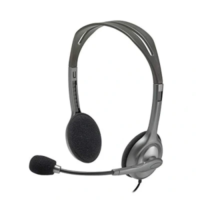Abbildung von Logitech H110 Kopfhörer mit Mikrofon, 3,5 mm (1/8 Zoll), PC/Spiele, Supraaural, 20 2000 Hz, Binaurale, 981 000214, grau