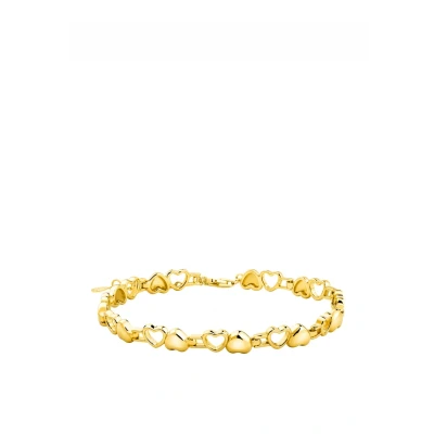 Abbildung von Sofia Milani Doubled Heart Armband goldcoloured, Damen, Größe: One Size, Gold coloured