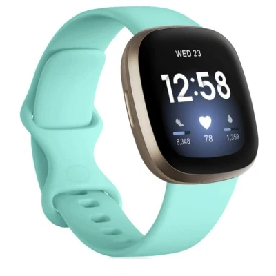 Abbildung von Fitbit Versa 3 &amp; 4 / Sense 1 2 Sportarmband Mintgrün Größe: M/L