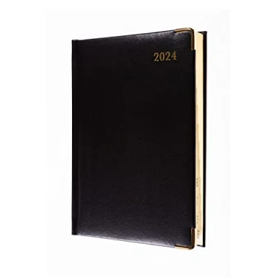 Abbildung von Collins Debden Classic 2024 Terminplaner Kompakt Wochenansicht Business Planner (Termine) Geschäftsplaner und Organizer Januar bis Dezember Terminkalender Wochenplaner Schwarz