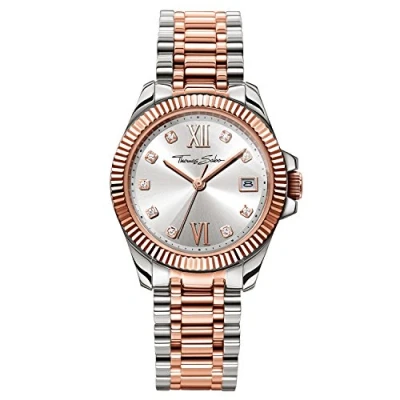 Abbildung von THOMAS SABO Quarzuhr DIVINE, Armbanduhr, Damenuhr, Datum, Mineralglas mit Saphirbeschichtung