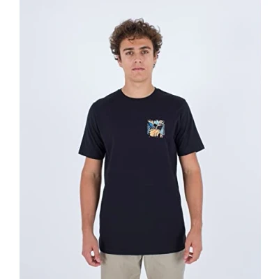 Abbildung von Hurley EVD FOUR Corners SS Tshirt print, Herren, Größe: Small, Black tonal