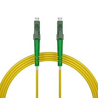 Abbildung von nexinex OS2 Glasfaserkabel LC/APC auf (5m) Patchkabel Simplex Singlemode FTTH Glasfaser LWL Lichtwellenleiter Kabel LC/LC