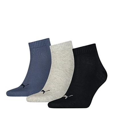 Abbildung von PUMA Unisex Quarters Socken Sportsocken 6er Pack (navy grey blue / navy blue, 39 42)