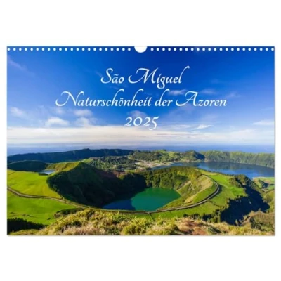 Abbildung von São Miguel Naturschönheit der Azoren (Wandkalender 2025 DIN A3 quer), CALVENDO Monatskalender