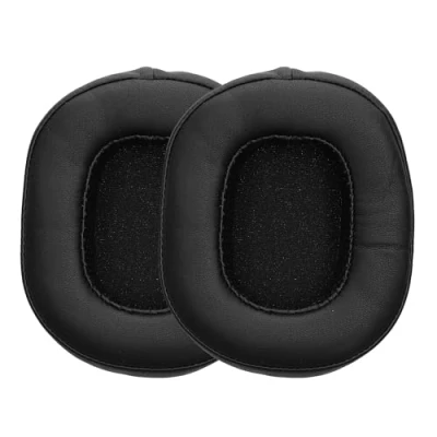 Abbildung von kwmobile 2X Ohrpolster kompatibel mit Razer BlackShark V2 X Polster Kopfhörer aus Kunstleder für Over Ear Headphones