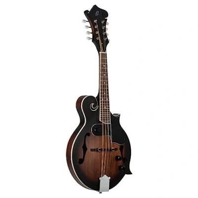 Abbildung von Ortega Guitars Bluegrass F Style Mandoline Americana Series Elektro akustisch Fichte und Ahorn mit Satin Whiskey Burst Finish (RMFE30 WB)