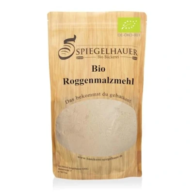 Abbildung von Bio Roggen Backmalz dunkel qualitativ hochwertig und enzyminaktiv ideal als Farbmalz 1kg Roggenmalz