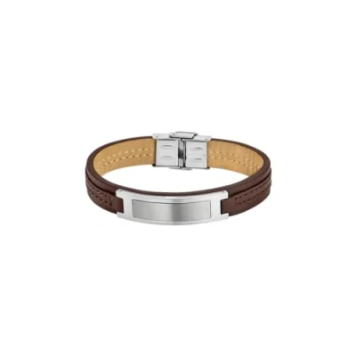 Abbildung von Lotus Style Armband, Herren, Größe: 24, Silberfarben/braun