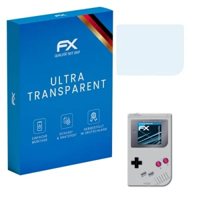 Abbildung von atFoliX Schutzfolie kompatibel mit Nintendo GameBoy Folie, ultraklare FX Displayschutzfolie (3X)