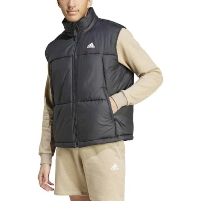 Abbildung von adidas BSC 3S PUFFY VEST, Herren Dünne gefüllte Jacke, Schwarz, IV9245