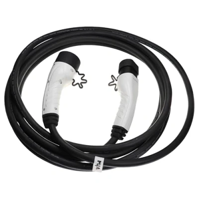 Abbildung von vhbw Ladekabel Typ 2 zu kompatibel mit Volvo XC60 Recharge, PHEV, XC90 PHEV Elektroauto, 3 phasig, 32 A, 22 kW, 7 m