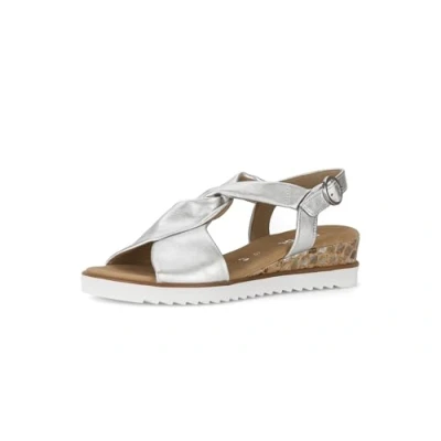 Abbildung von Gabor Keilsandalette silber, Damen, Größe: 37, Silber Schuhe