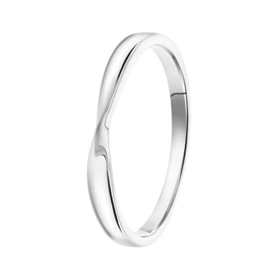 Abbildung von Lucardi Minimalistic Ring, Damen, Größe: 53, Silver