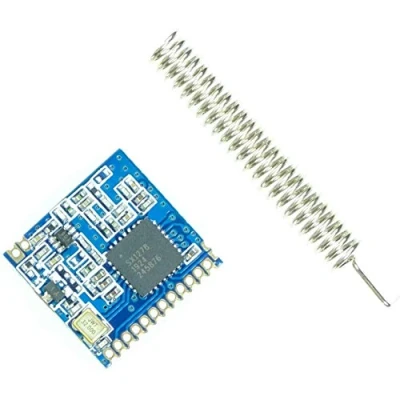 Abbildung von Paradisetronic.com 433MHz SX1276 LoRa Breakout Board mit Antenne, Long Range Funkmodul für z.B. Arduino und Raspberry Pi