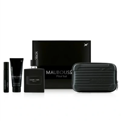 Abbildung von Mauboussin Prestige 2024 Pour Lui In Black: Eau de Parfum 100 ml, Duschgel 75 Travel Spray 20 ml &amp; Umhängetasche