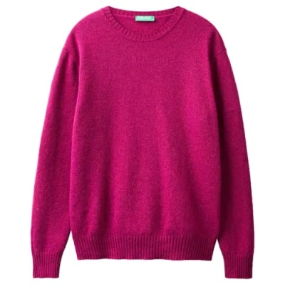 Abbildung von United Colors of Benetton Herren Trikot G/C M/L 103mk1n24 Pullover, Rosa, Medium