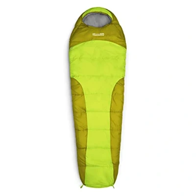 Abbildung von Lumaland Outdoor Schlafsack Mumienschlafsack, 230 x 80 cm, inklusive Packsack, 50 25 cm gepackt Oliv