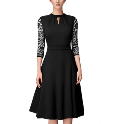Abbildung von TAN.TOMI Cocktailkleid Damen Kleider Elegant Spitze, SchöNe Hochzeit Abendkleider Vintage Rockabilly Kleid