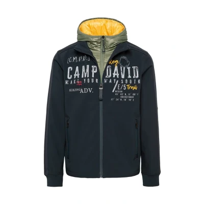 Abbildung von CAMP DAVID Softshelljacke mit verstellbarem Gummizug im Saum