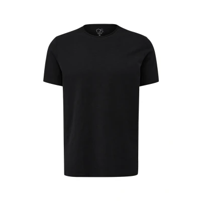 Abbildung von QS Tshirt basic, Herren, Größe: Large, Schwarz