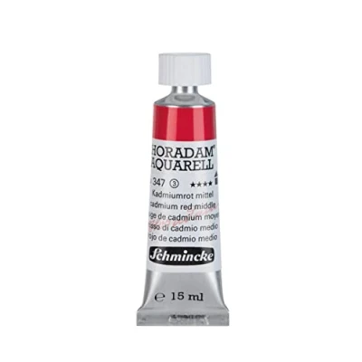 Abbildung von Schmincke HORADAM® AQUARELL feinste Künstler Aquarellfarben, Kadmiumrot mittel 15 ml