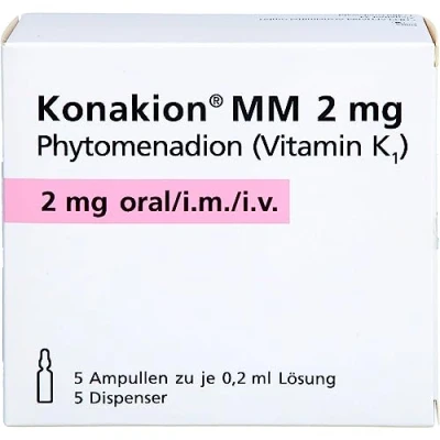 Abbildung von Konakion MM 2 mg Lösung 5 St