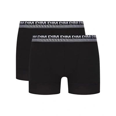Abbildung von Dim Boxershorts 3D Flex Stay And Fit Optimaler Halt Herren x2, Black, XXL