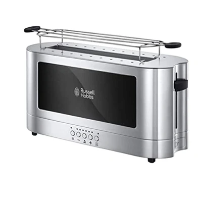 Abbildung von RUSSELL HOBBS Toaster &quot;Elegance 23380 56&quot;, 1 langer Schlitz, 1420 W, Glasdesign und Edelstahl