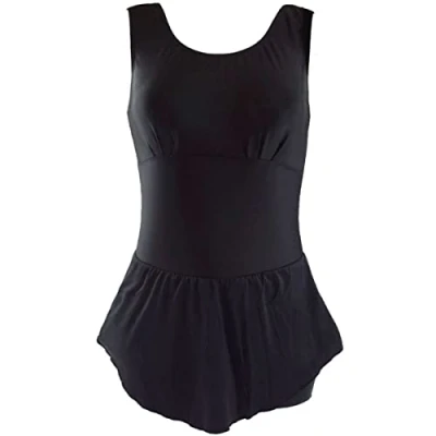 Abbildung von Splash About Schwimmanzug für Damen mit Rock und integriertem Inkontinenzschutz, Schwarz 8 10