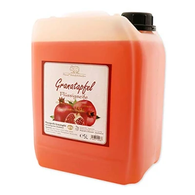 Abbildung von Flüssigseife mit Schafmilch Nachfüller 5L im Kanister, Granatapfel 5000ml 9414GA