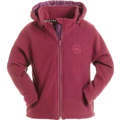 Abbildung von Fleecejacke mit Kapuze und Windstopp Unisex beere BMS